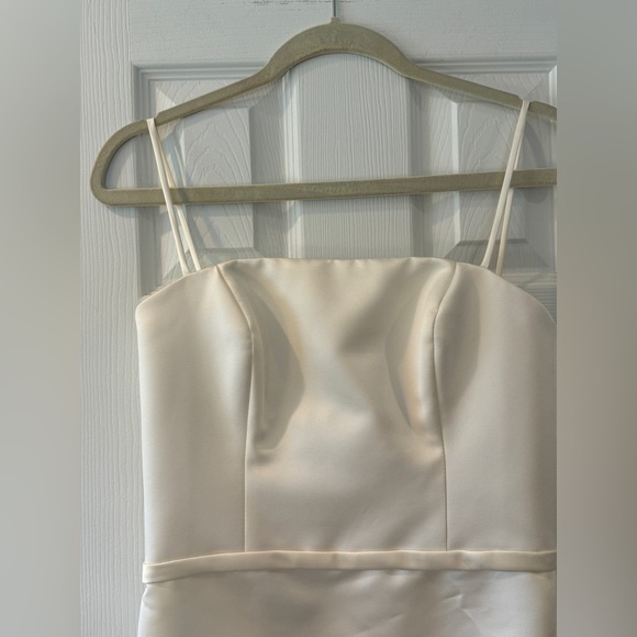 Amsale Little White Dress Duchess Satin size 6 NWT - Picture 6 of 10